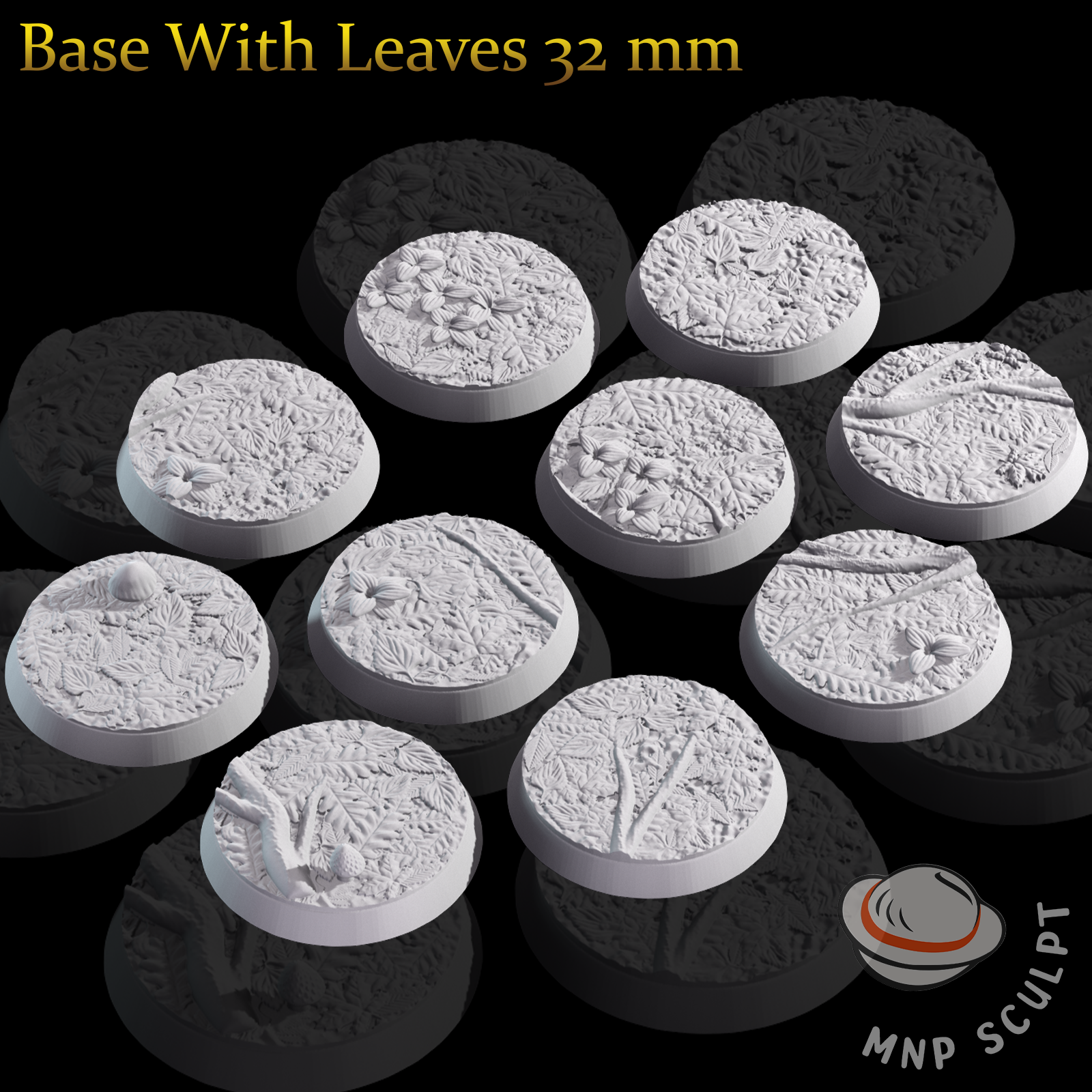 Base With Leaves 32 mm